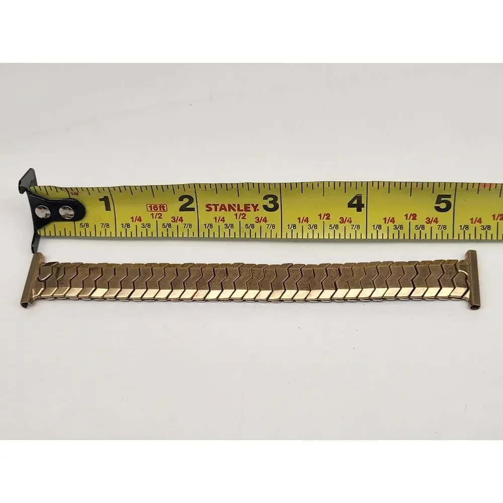 Vintage Speidel 12.8 mm Goldtone Wristwatch Expansion Bracelet - for 19mm